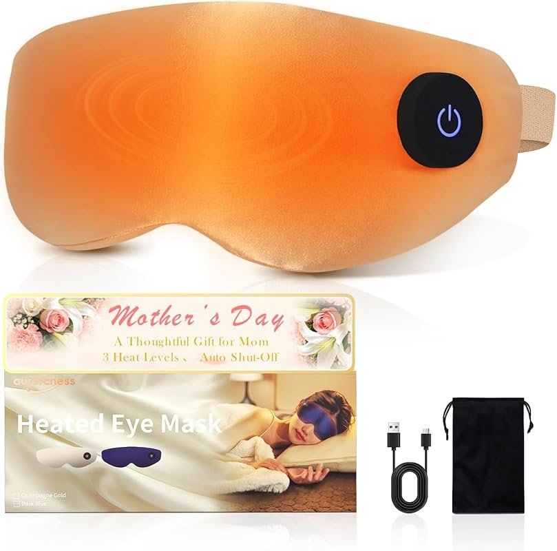 Upgraded Cordless Heated Eye Mask