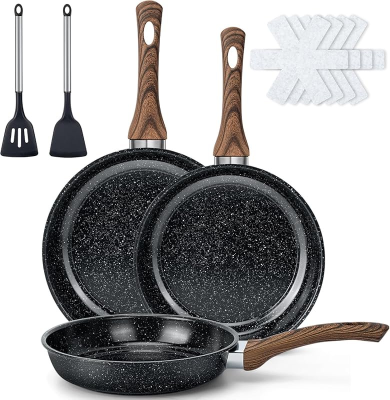 9-Piece Nonstick Frying Pan Set (8