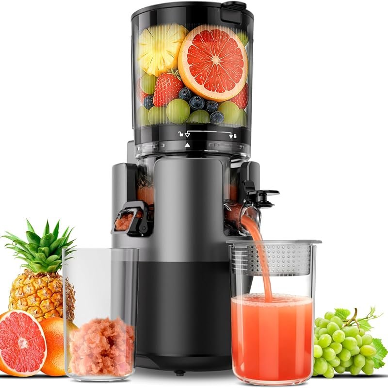 Quiet Cold Press Juicer with 6
