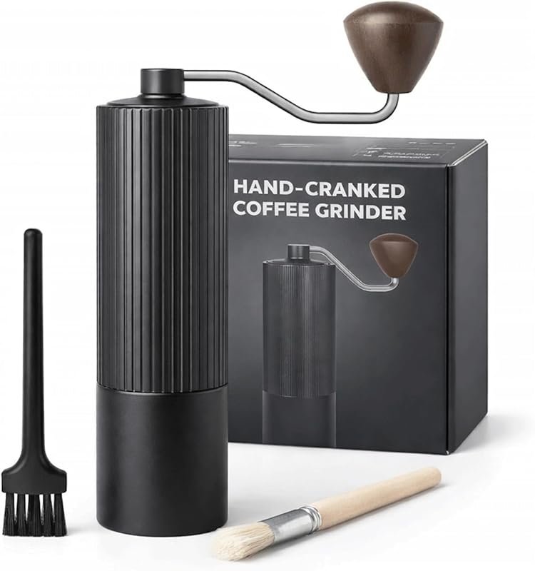 420 Stainless Steel Burr Manual Grinder, 30g Capacity & Aluminum Body 