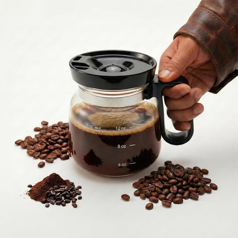 OHGOSH 16 Oz Coffee Pot Mug, Heatproof Glass That Looks Like a Coffee Pot