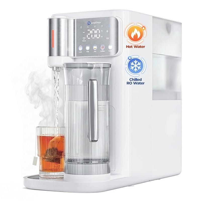 Countertop Reverse Osmosis System with Hot & Cold Water, 6-Stage RO with Mineralization