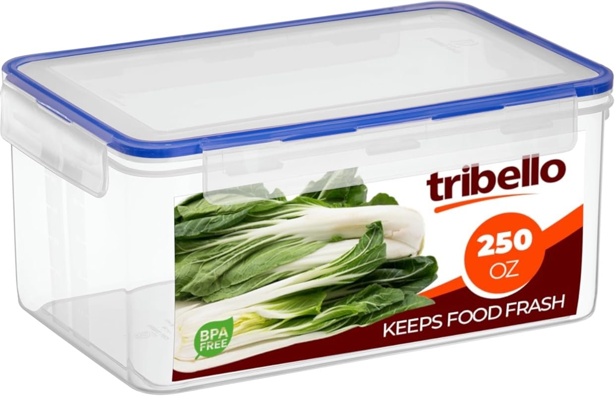 Tribello 250 oz Extra Large Airtight Meal Prep Containers, Stackable C