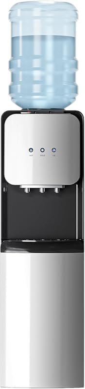 3 in 1 Water Cooler with Ice Maker, Hot & Cold Dispenser, 33lbs/24H Bu