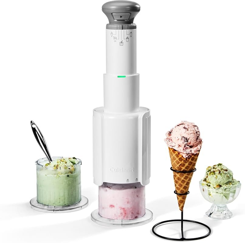 Cuisinart Fast Freeze MAX 5-in-1 Ice Cream Maker with Large 1-Pint Cup
