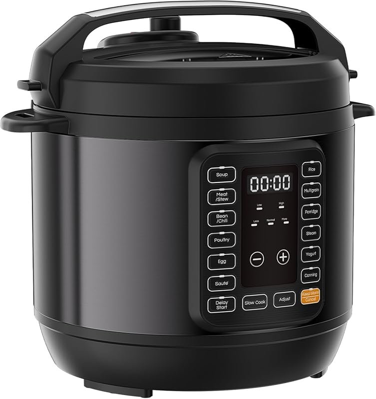 Sweetcrispy 16-in-1 Electric Pressure Cooker with Ceramic Pot & 12 Pre