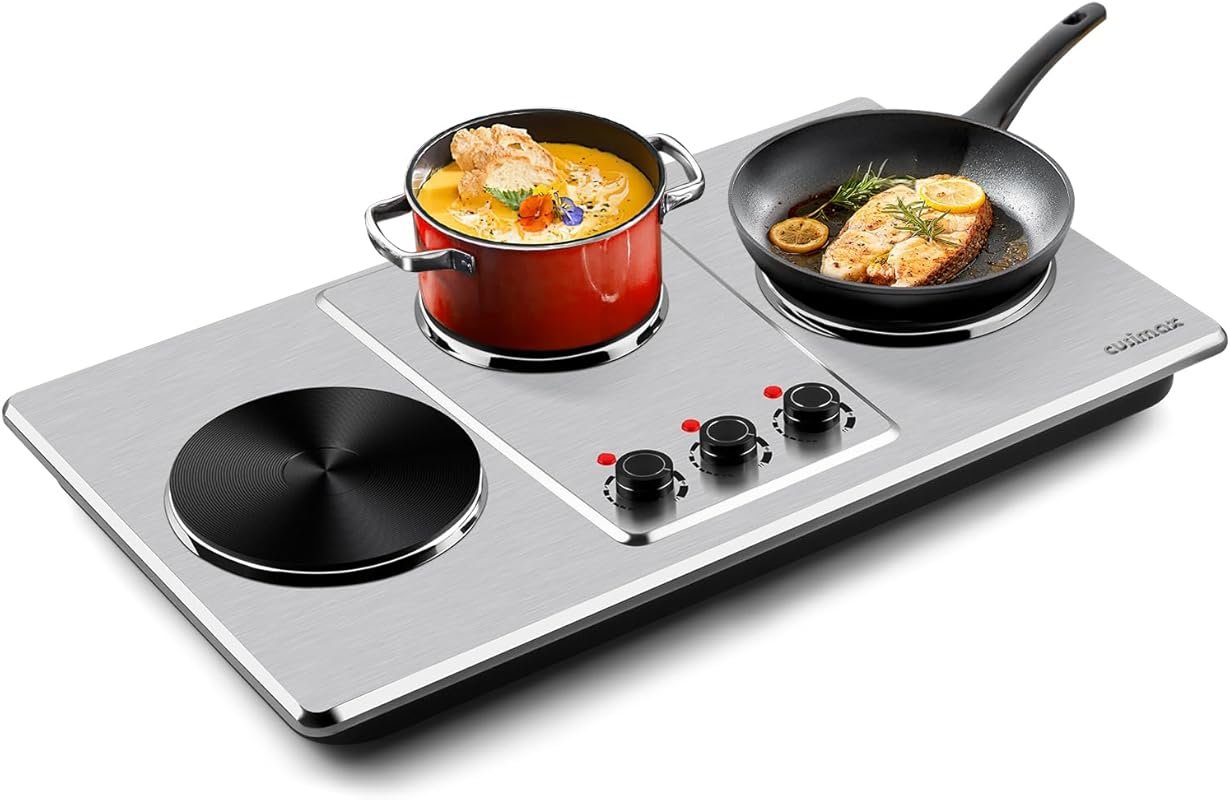 Cusimax Triple Burner Hot Plate with 7