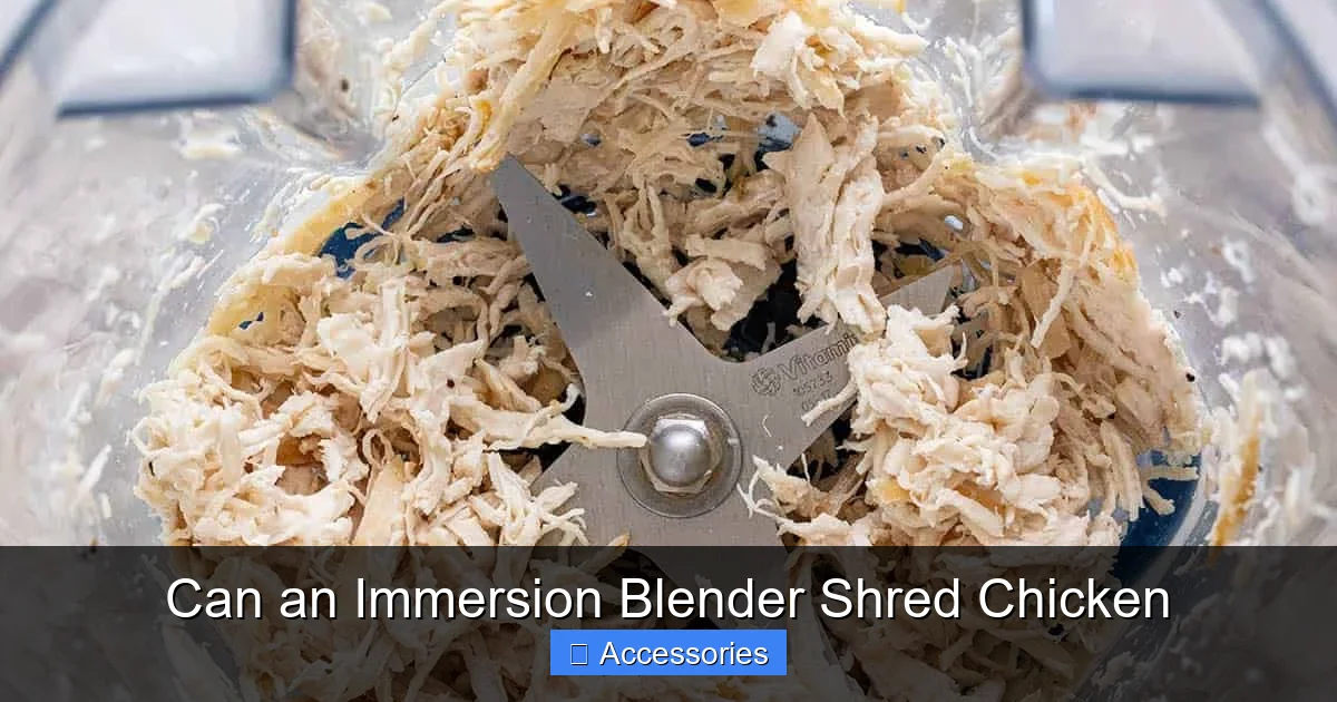 Can an Immersion Blender Shred Chicken