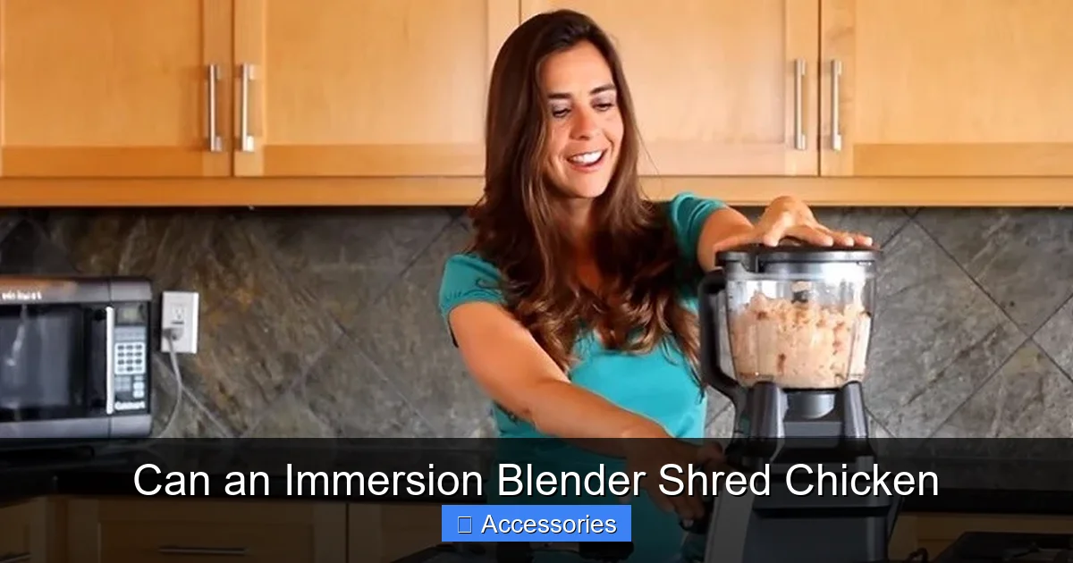 Can an Immersion Blender Shred Chicken