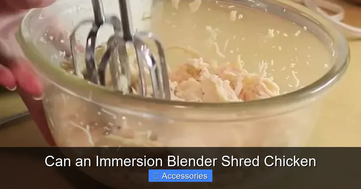 Can an Immersion Blender Shred Chicken