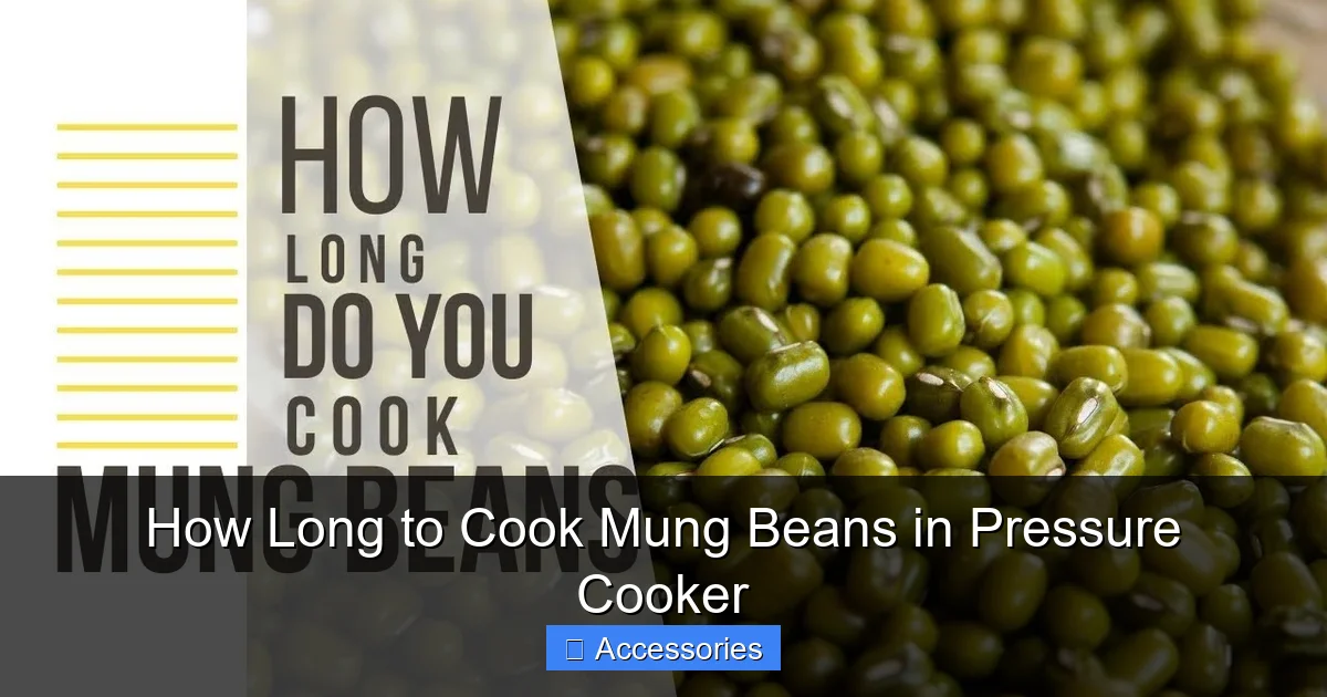 How Long to Cook Mung Beans in Pressure Cooker