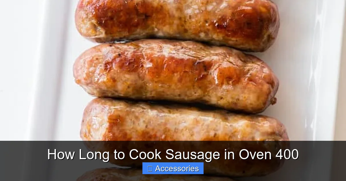 How Long to Cook Sausage in Oven 400