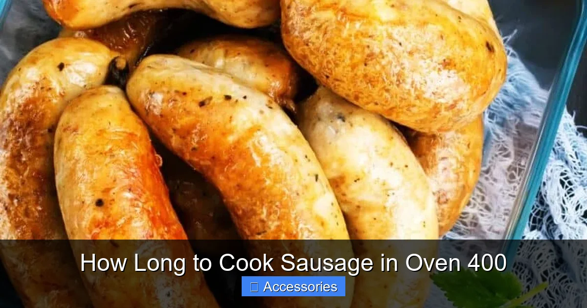 How Long to Cook Sausage in Oven 400