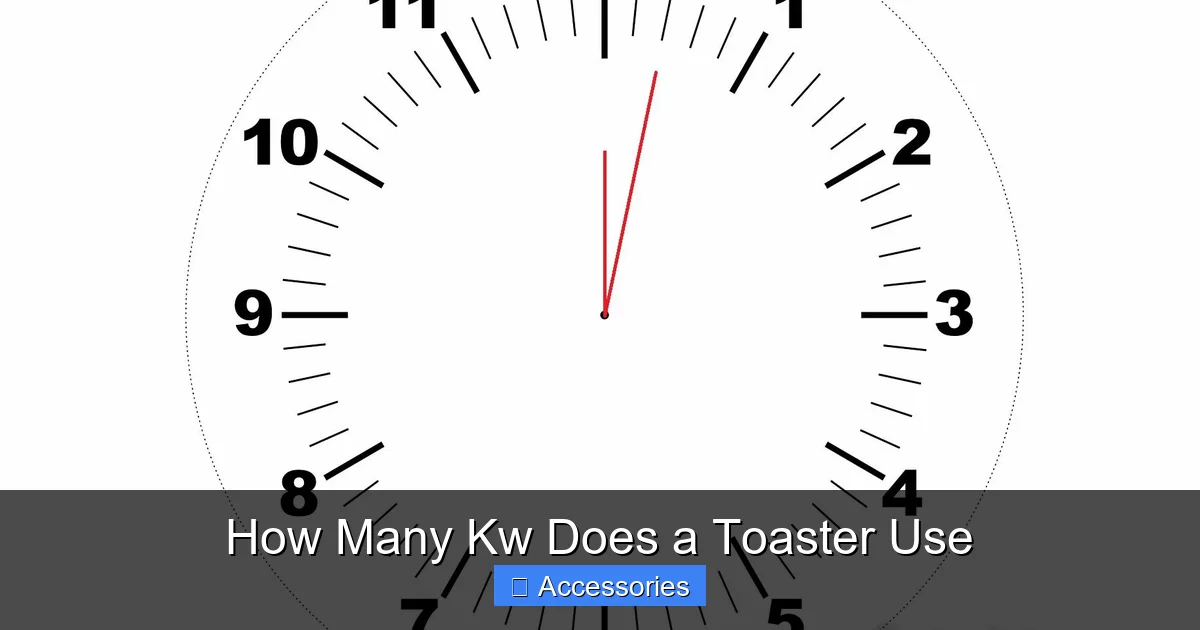 How Many Kw Does a Toaster Use