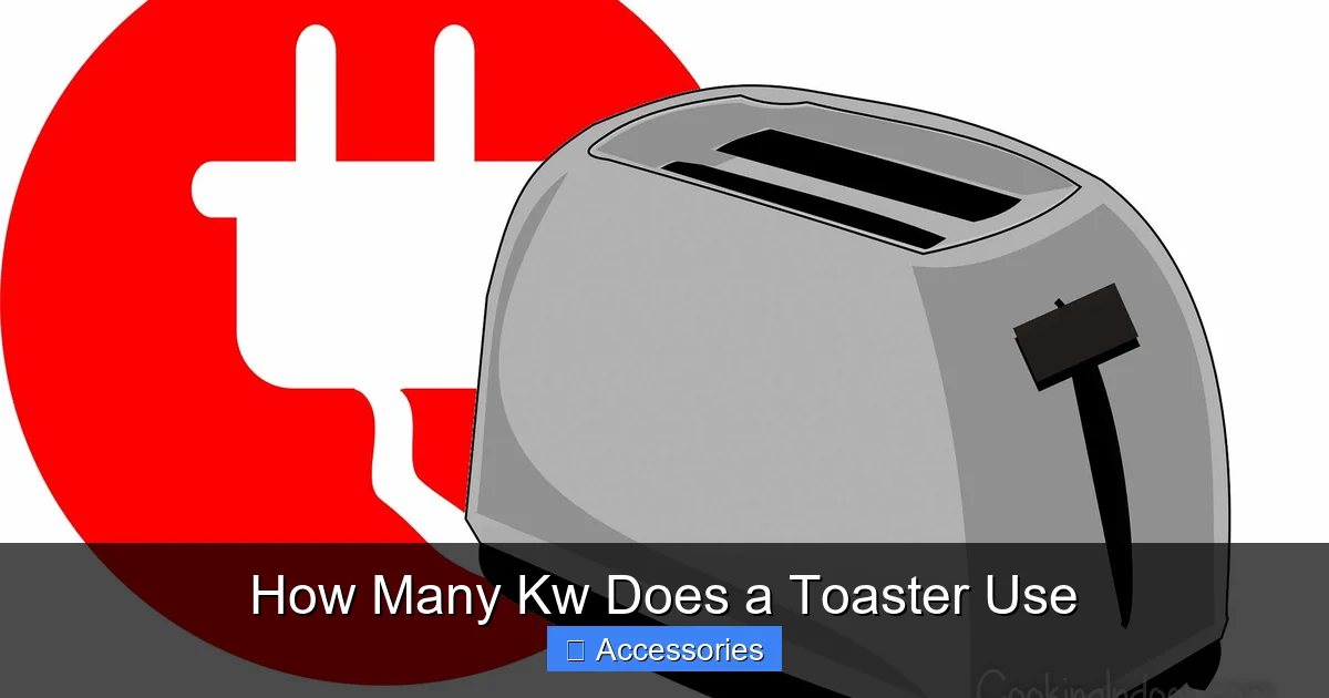How Many Kw Does a Toaster Use