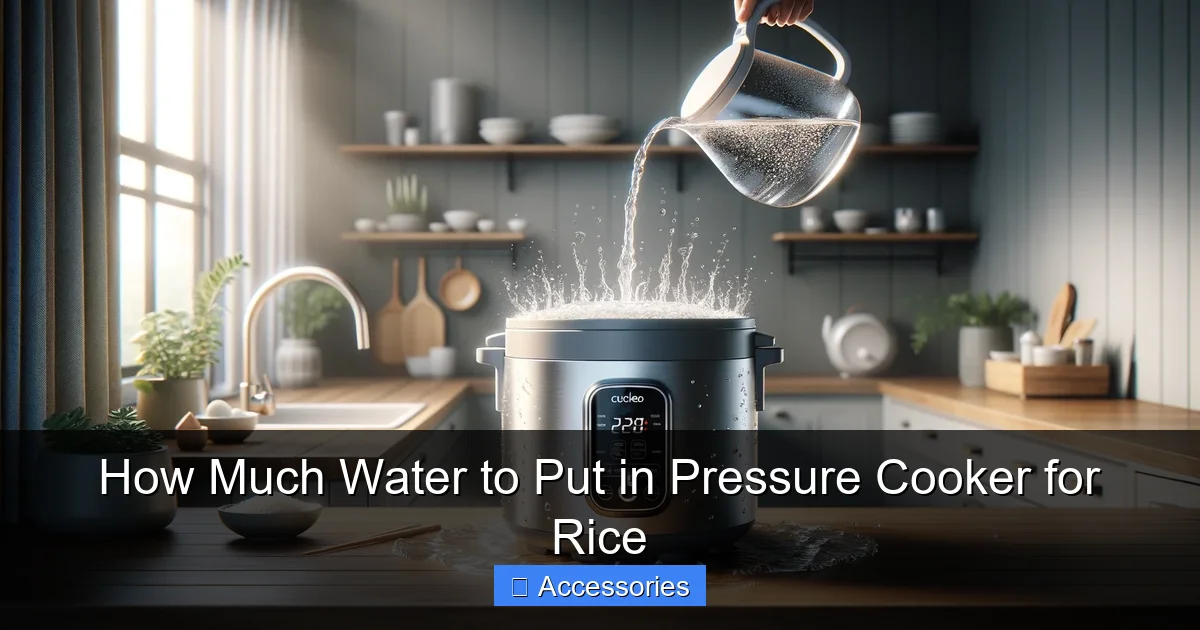 How Much Water to Put in Pressure Cooker for Rice