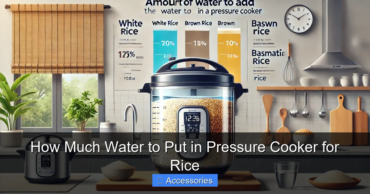 How Much Water to Put in Pressure Cooker for Rice