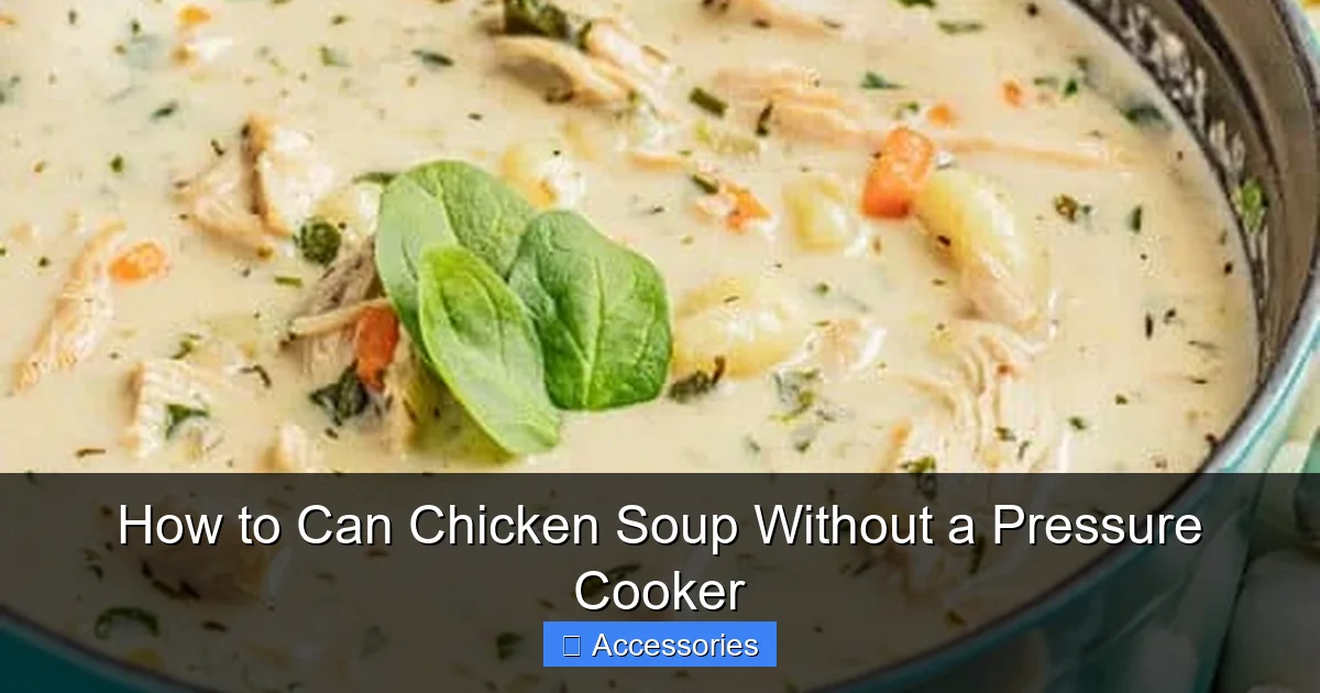 How to Can Chicken Soup Without a Pressure Cooker