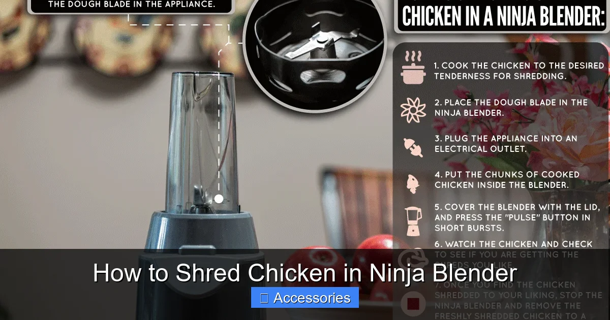 How to Shred Chicken in Ninja Blender
