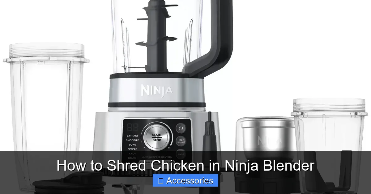 How to Shred Chicken in Ninja Blender