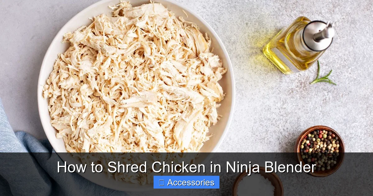 How to Shred Chicken in Ninja Blender