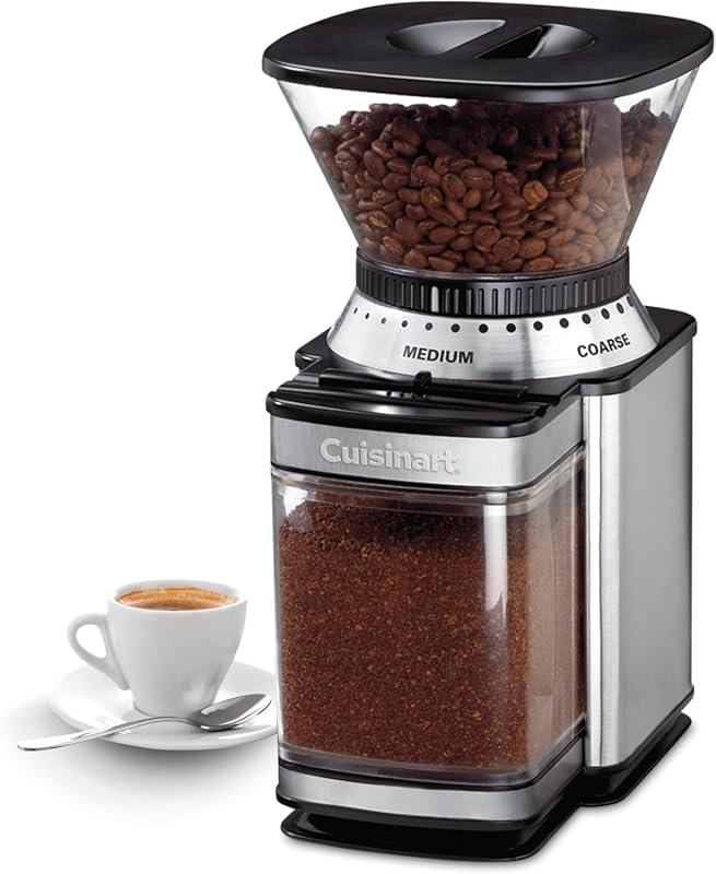 Cuisinart Electric Burr Coffee Grinder with 18 Grind Positions & Cup S
