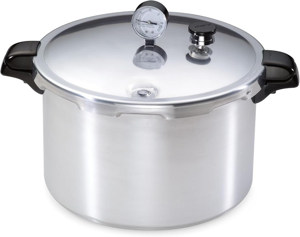 Presto 16-Quart Aluminum Pressure Canner and Cooker, Silver