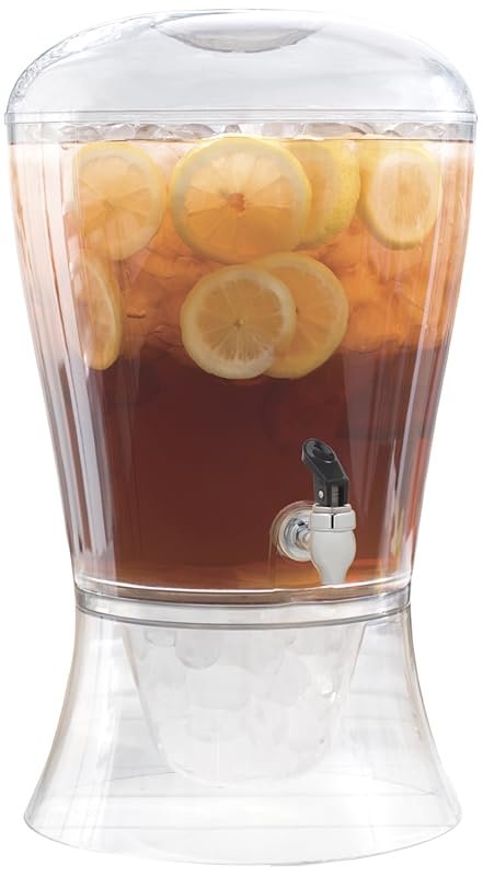 Creativeware 3‑Gallon Clear Polypropylene Beverage Dispenser