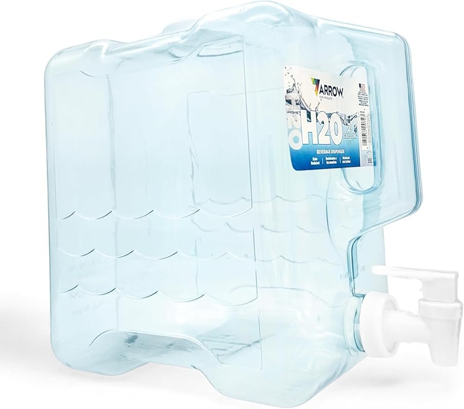 Arrow Home Products 2 Gallon Drink Dispenser for Fridge - Plastic Beve