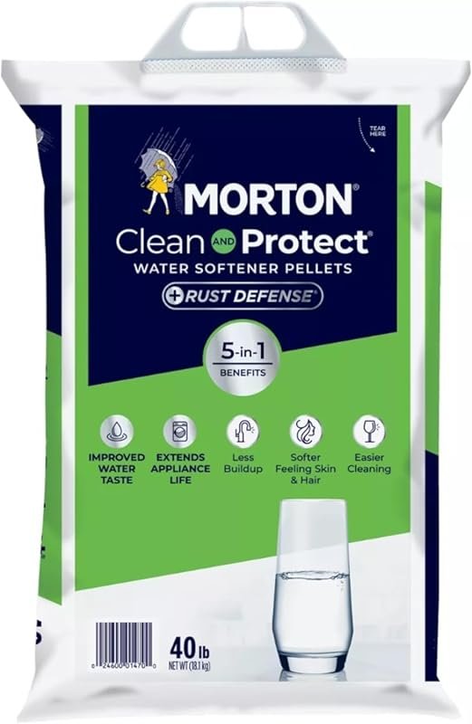 Morton Salt Rust Remover Water Softener Salt Pellets 40 lb