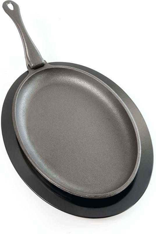 Napoleon Cast Iron Skillet, Pre-Seasoned, Removable Handle for Side Bu
