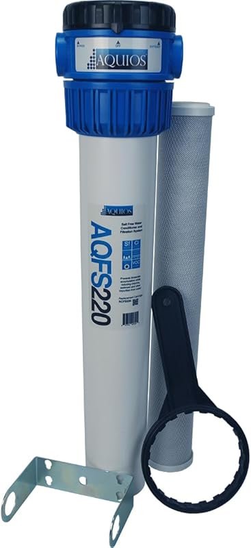Aquios AQFS220 Whole House Salt-Free Water Softener for Homes Under 20