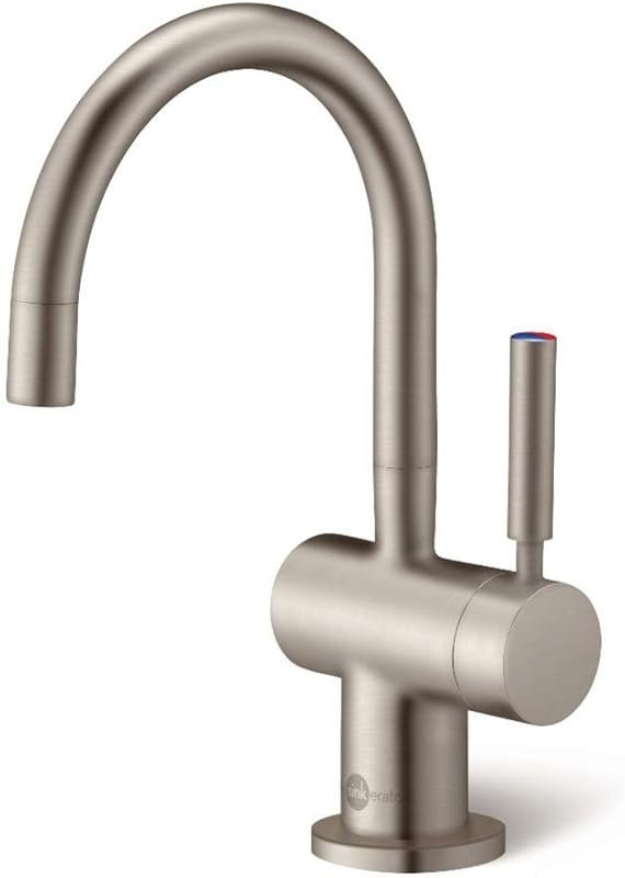 InSinkErator Modern Instant Hot & Cold Water Dispenser Faucet in Satin Nickel