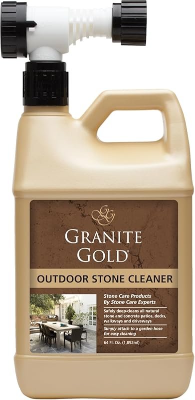 Granite Gold Outdoor Stone Cleaner for Patios, Decks & Driveways, Safe