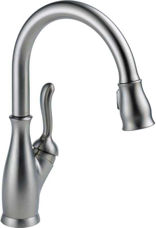 Delta Leland Brushed Nickel Kitchen Faucet with Pull Down Sprayer, Mag