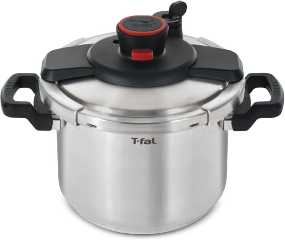 T‑fal Clipso 6.3‑Quart Stainless Steel Pressure Cooker