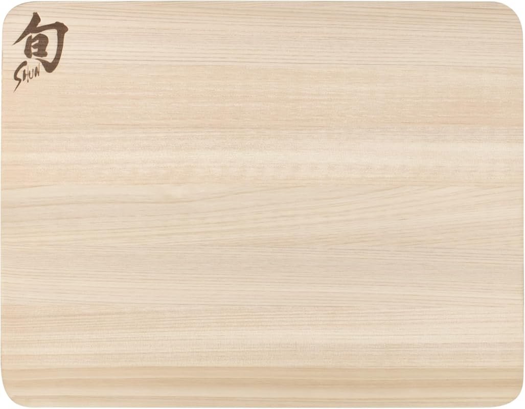Shun Small Hinoki Cutting Board – Compact Wooden Chopping Board for Ki