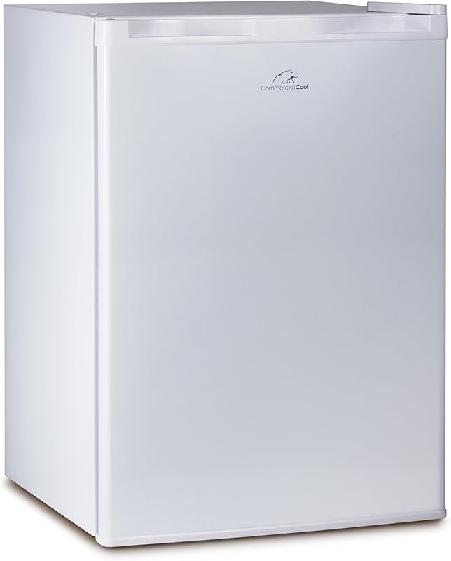 Commercial Cool CCR26W Compact Mini Fridge with Freezer, 2.6 Cu. Ft. W