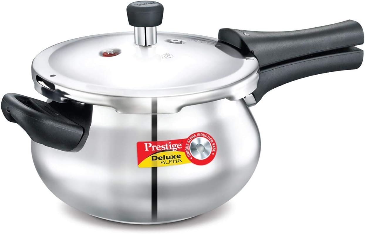 Prestige 3.3-Liter Deluxe Alpha Induction Base Stainless Steel Baby Ha