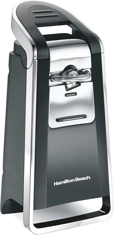 Hamilton Beach Smooth Touch Can Opener with Push Lever, Eliminates Sha