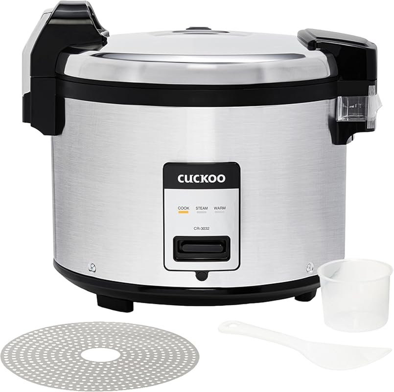 Cuckoo CR‑3032 Commercial Rice Cooker & Warmer, 30‑Cup Uncooked / 60‑C