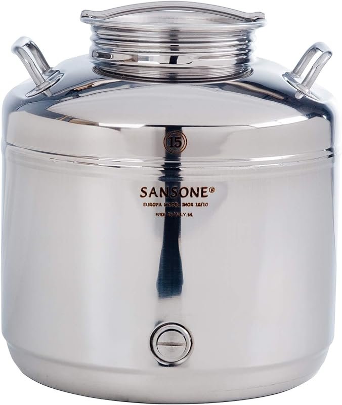 Sansone NSF Stainless Steel Water Dispenser Container with Spigot, 3.9