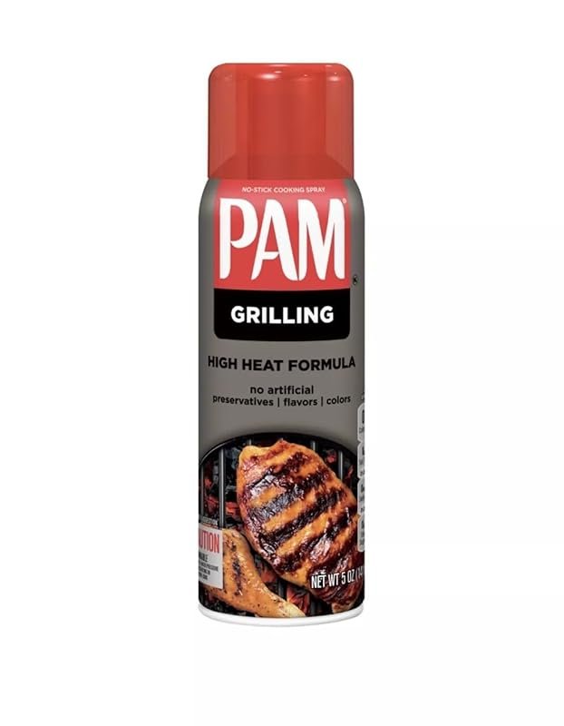 Pam No-Stick Grill Cooking Spray 5 oz Net Wt for High Temperature
