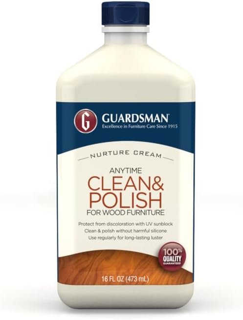 Guardsman Wood Furniture Cream Polish – Clean & Polish for Hardwood Su