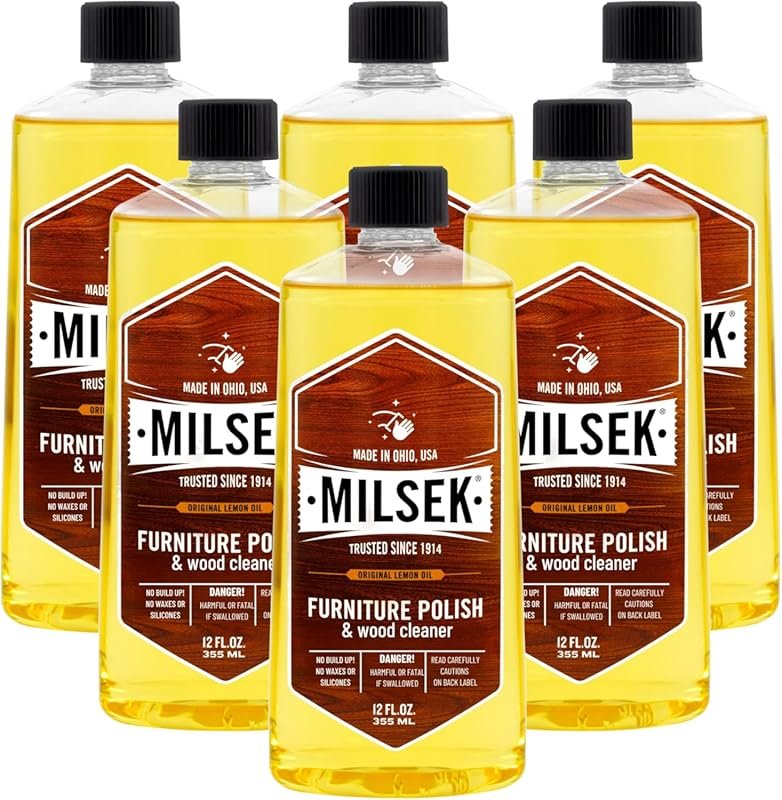 Milsek Lemon Oil Furniture Polish – Multipurpose Cleaner for Wood Floo
