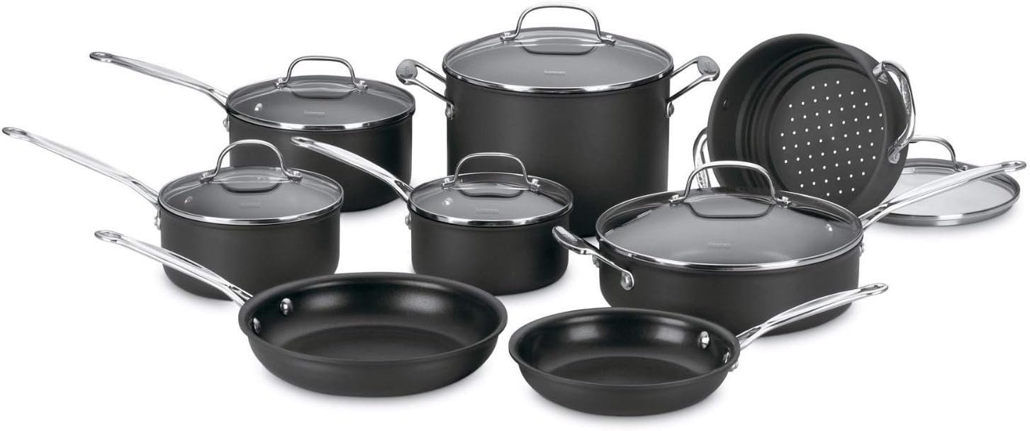 Cuisinart 14-Piece Chef's Classic Nonstick Hard Anodized Cookware Set 