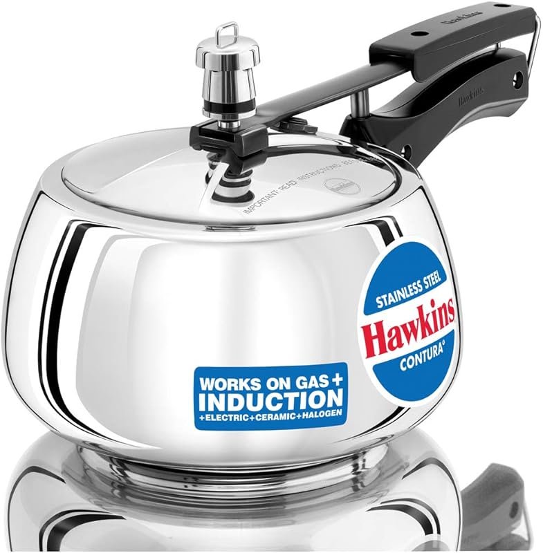 Hawkins 3 Liter Contura Stainless Steel Inner Lid Induction Pressure C