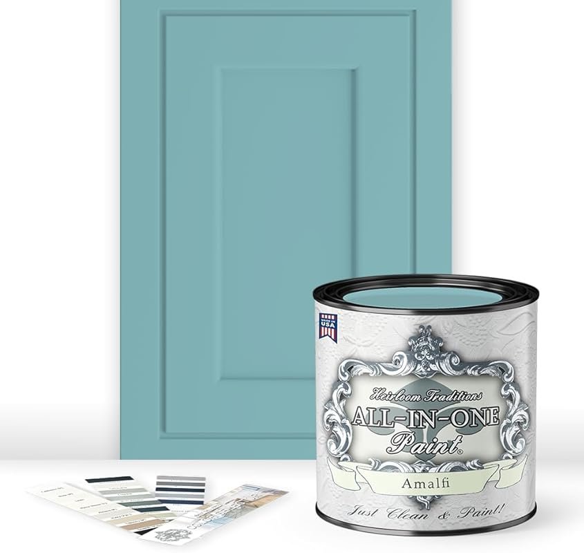 ALL-IN-ONE Paint by Heirloom Traditions Amalfi Quart Agua Blue Furnitu