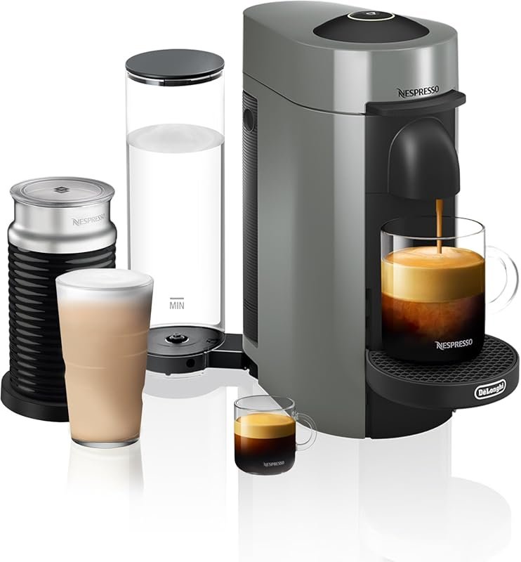 De'Longhi Nespresso Vertuo Plus Coffee Maker with Aeroccino Frother, G
