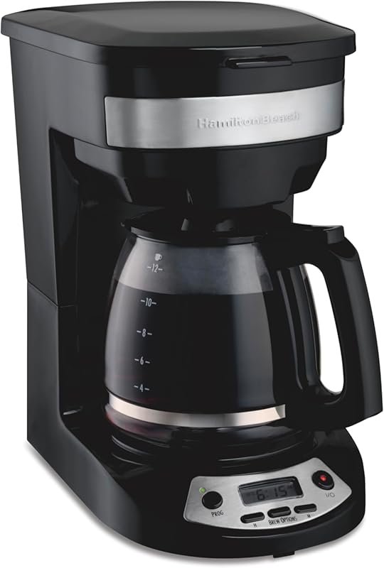 Hamilton Beach 12 Cup Programmable Drip Coffee Maker with Bold Brew & 
